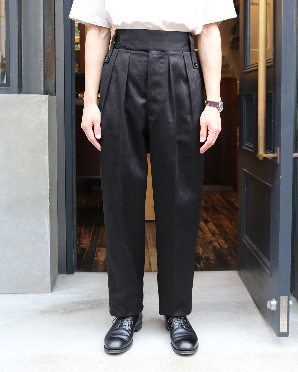 TURPAN SATIN｜BELTLESS - Black｜NEAT