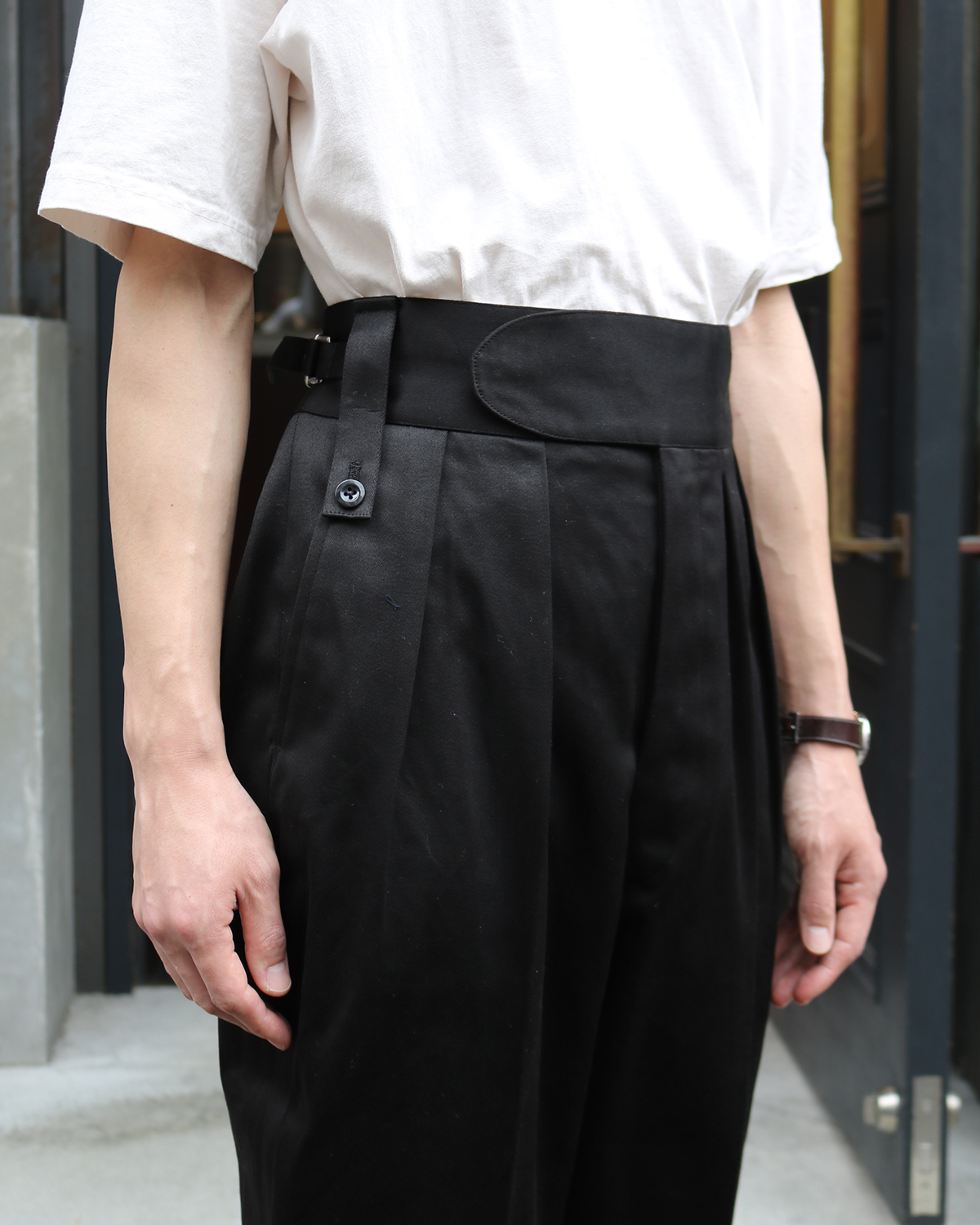 TURPAN SATIN｜BELTLESS - Black｜NEAT