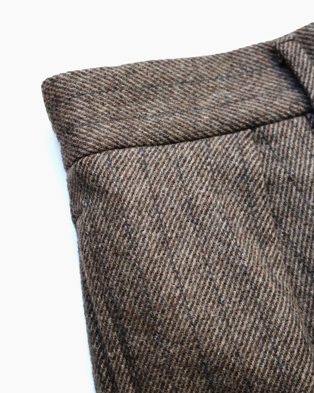 FELTING FLANNEL CHALK STRIPE｜WIDE - Brown｜NEAT