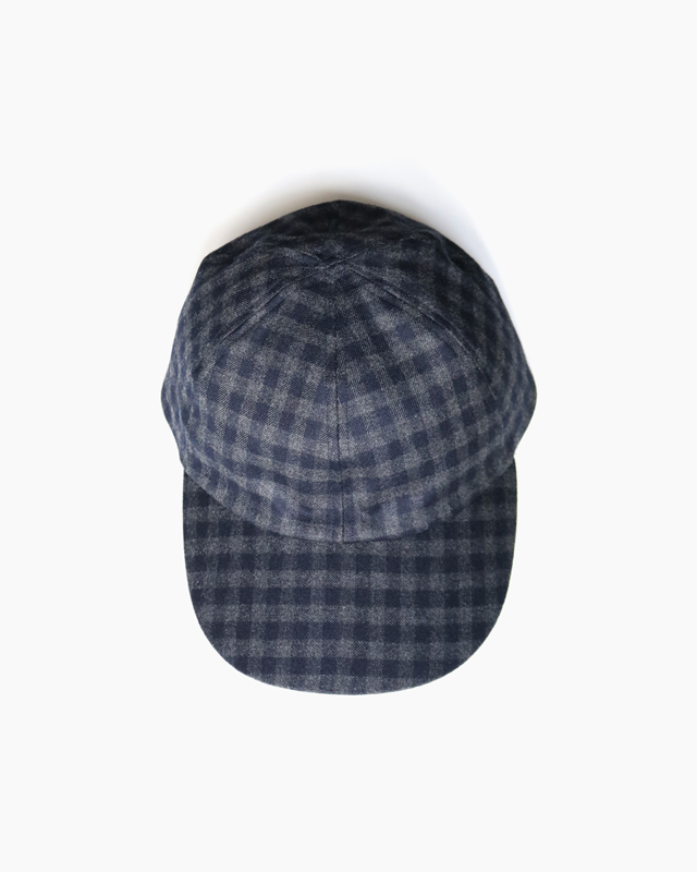 【SALE】CHECK CAP – Gray×Navy｜COMESANDGOES