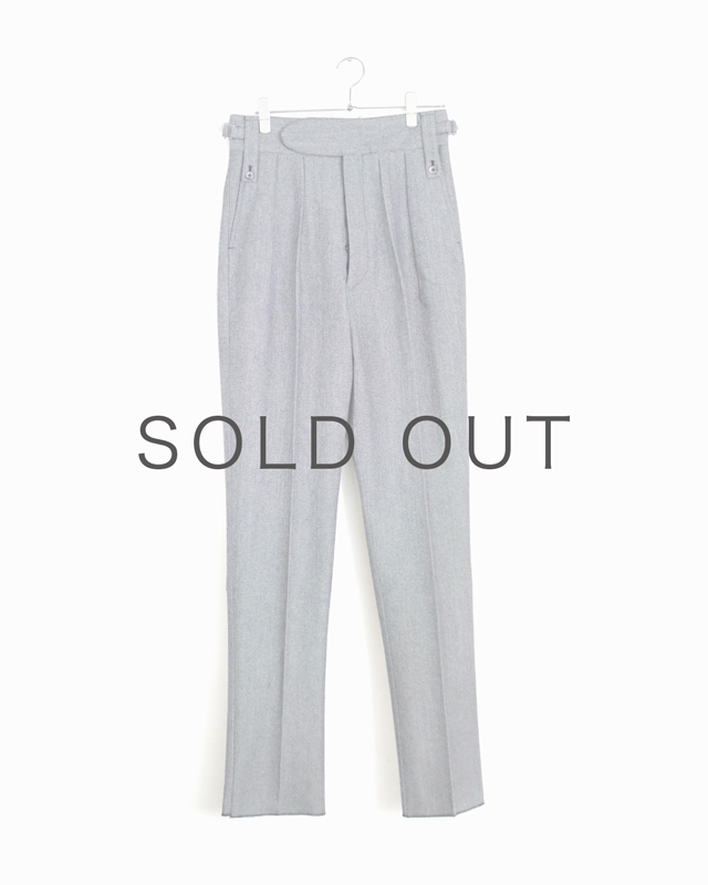 AWC WOOL COTTON OXFORD｜BELTLESS – Navy｜NEAT
