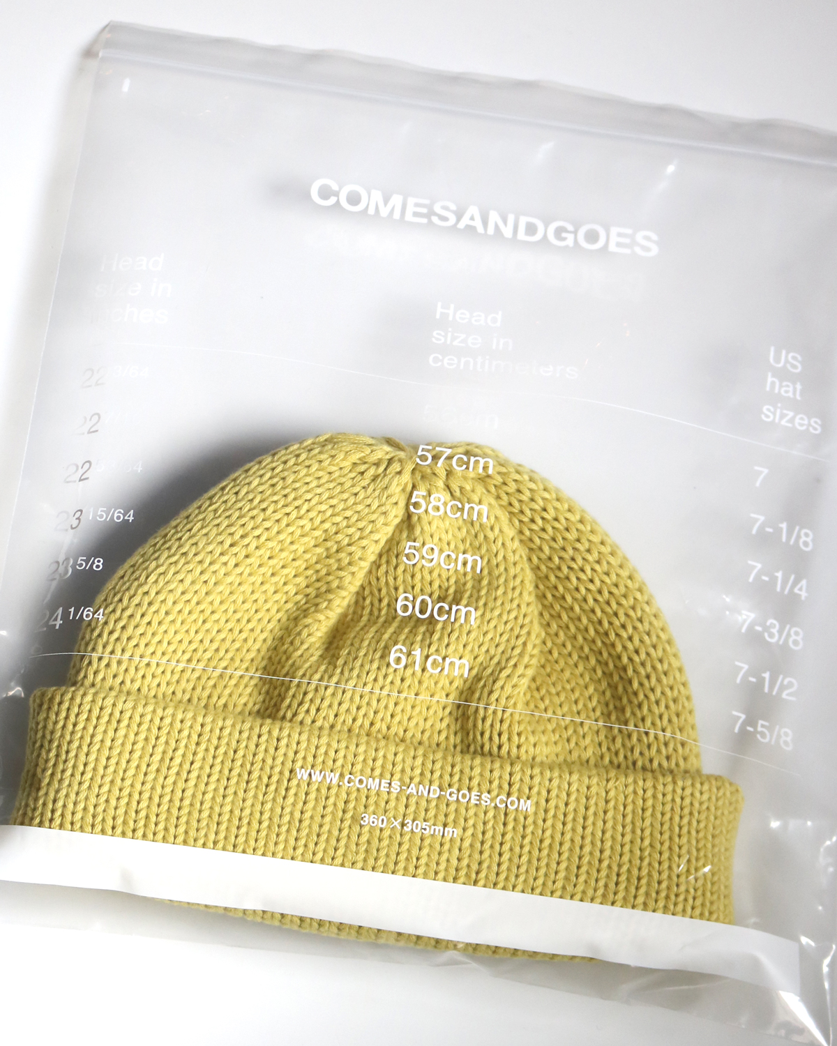 STANDARD KNIT - Yellow｜COMESANDGOES