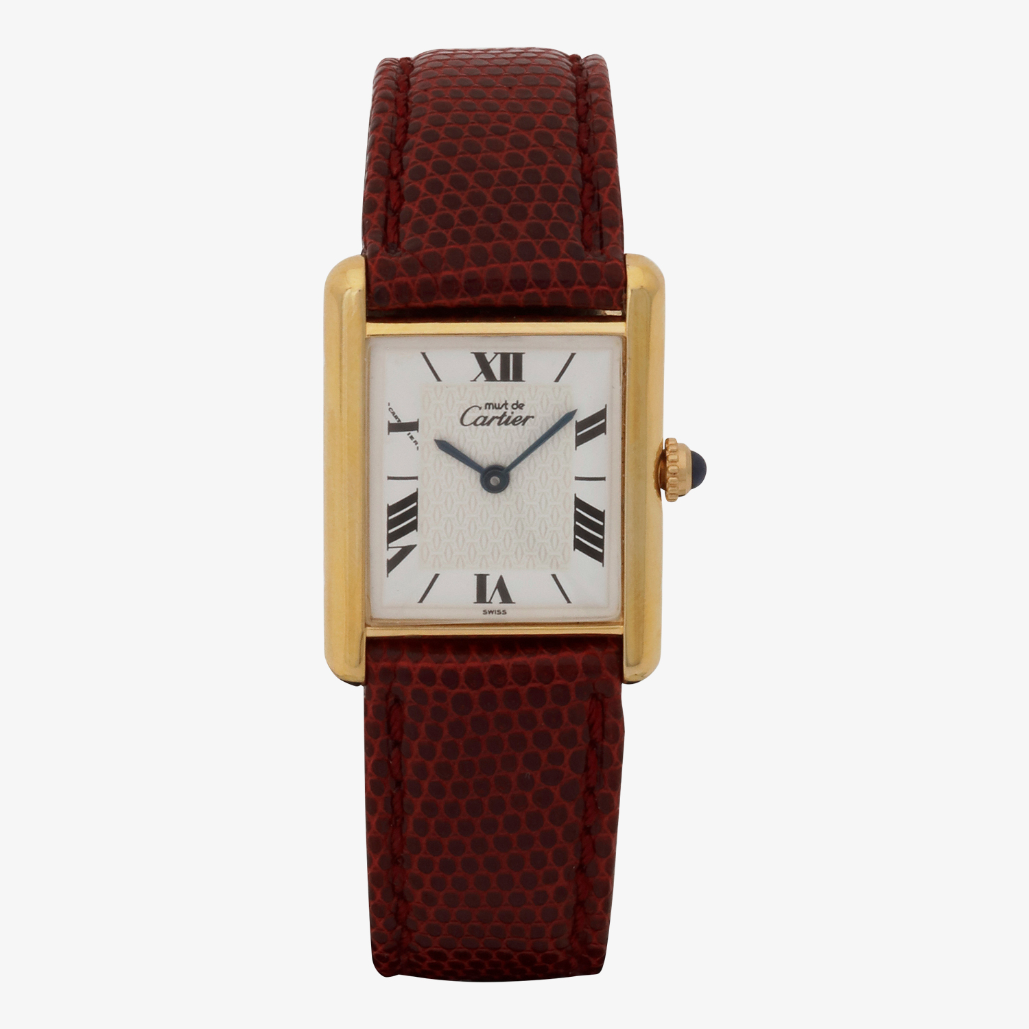 Cartier｜must de Cartier TANK LM｜Six Point Roman Dial｜White- 90's｜Cartier (Vintage Watch)