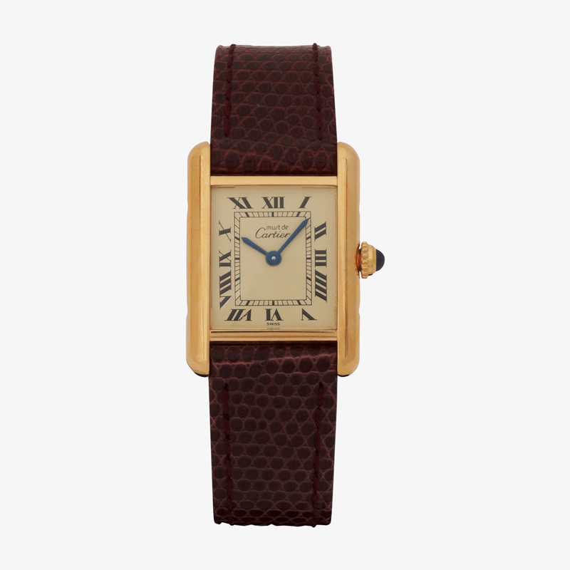 Cartier｜must de Cartier TANK SM｜Ivory Roman – 90’s｜Cartier (Vintage Watch)