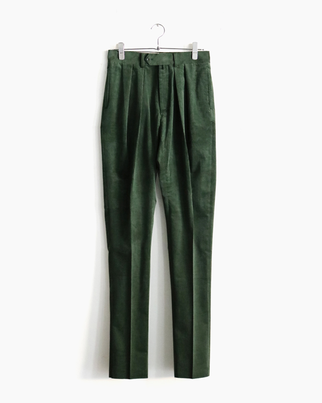 NEAT｜FRENCH CORDUROY｜TAPERED - Green｜PRODUCT｜Continuer Inc