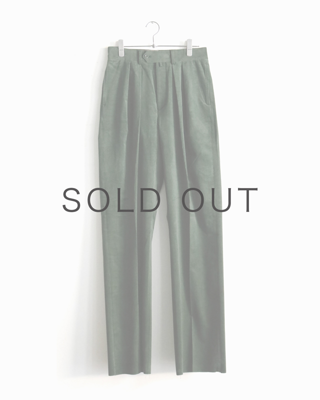 FRENCH CORDUROY｜WIDE – Green｜NEAT