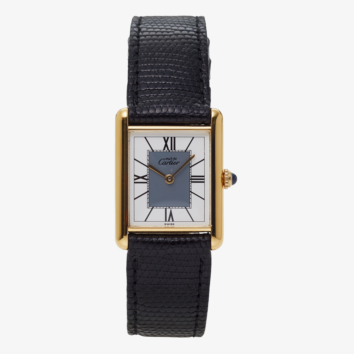 Cartier｜must de Cartier TANK LM｜Four Point Roman Dial <Bold>｜Grey - 90's｜Cartier (Vintage Watch)