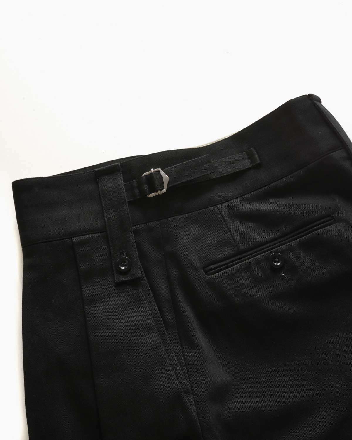 COTTON SATIN │BELTLESS - BLACK｜NEAT