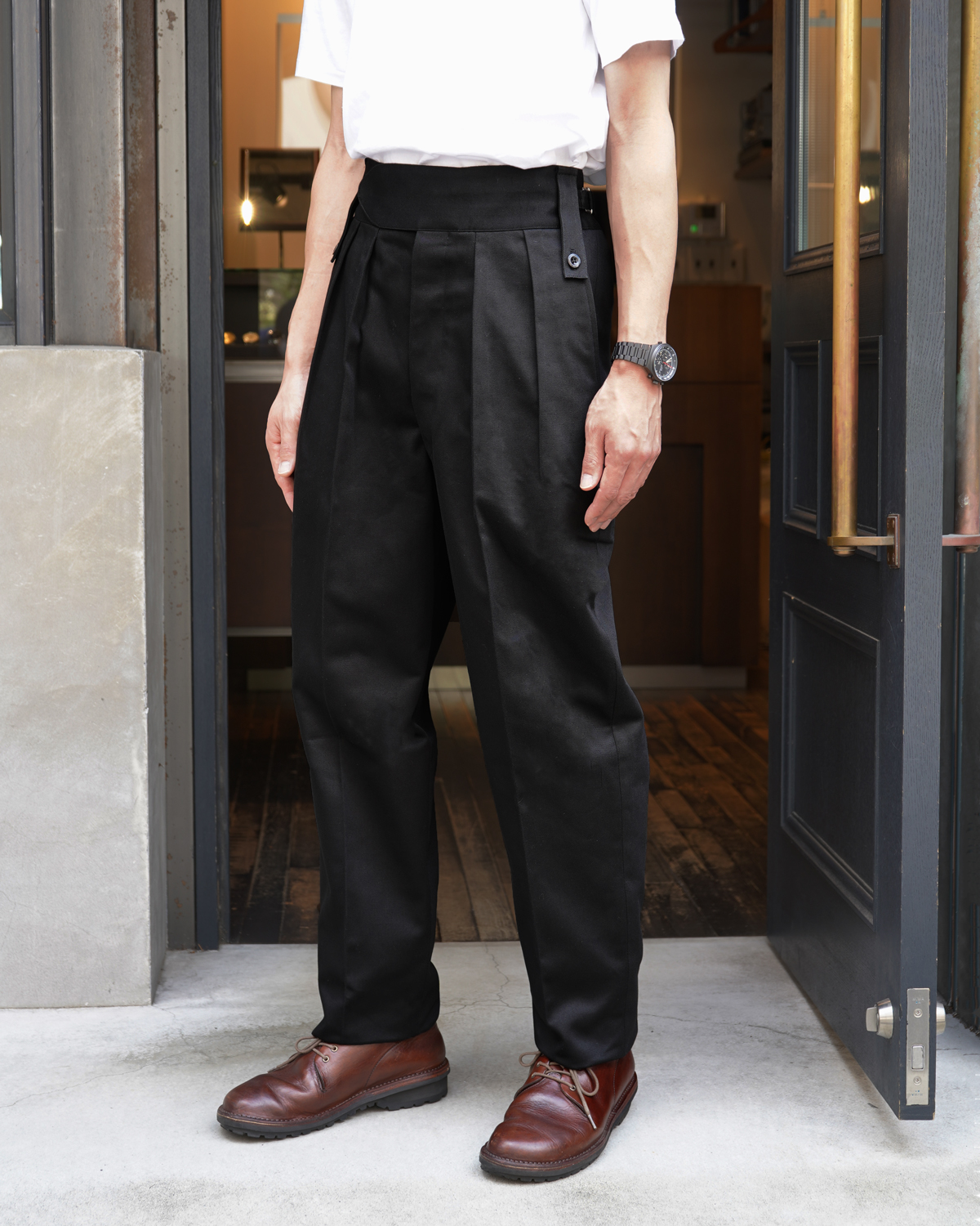 NEAT Cotton Kersey Beltless Pants | hartwellspremium.com