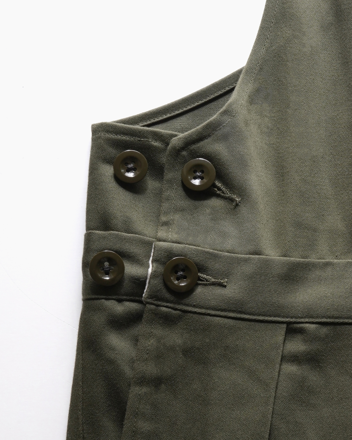 COTTON SATIN │OVERALL - OLIVE｜NEAT