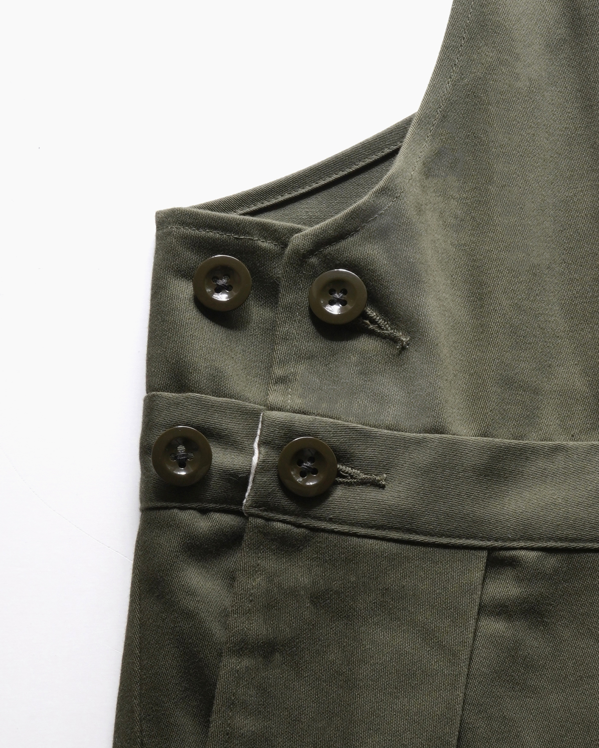 NEAT｜COTTON SATIN │OVERALL - OLIVE｜PRODUCT｜Continuer Inc