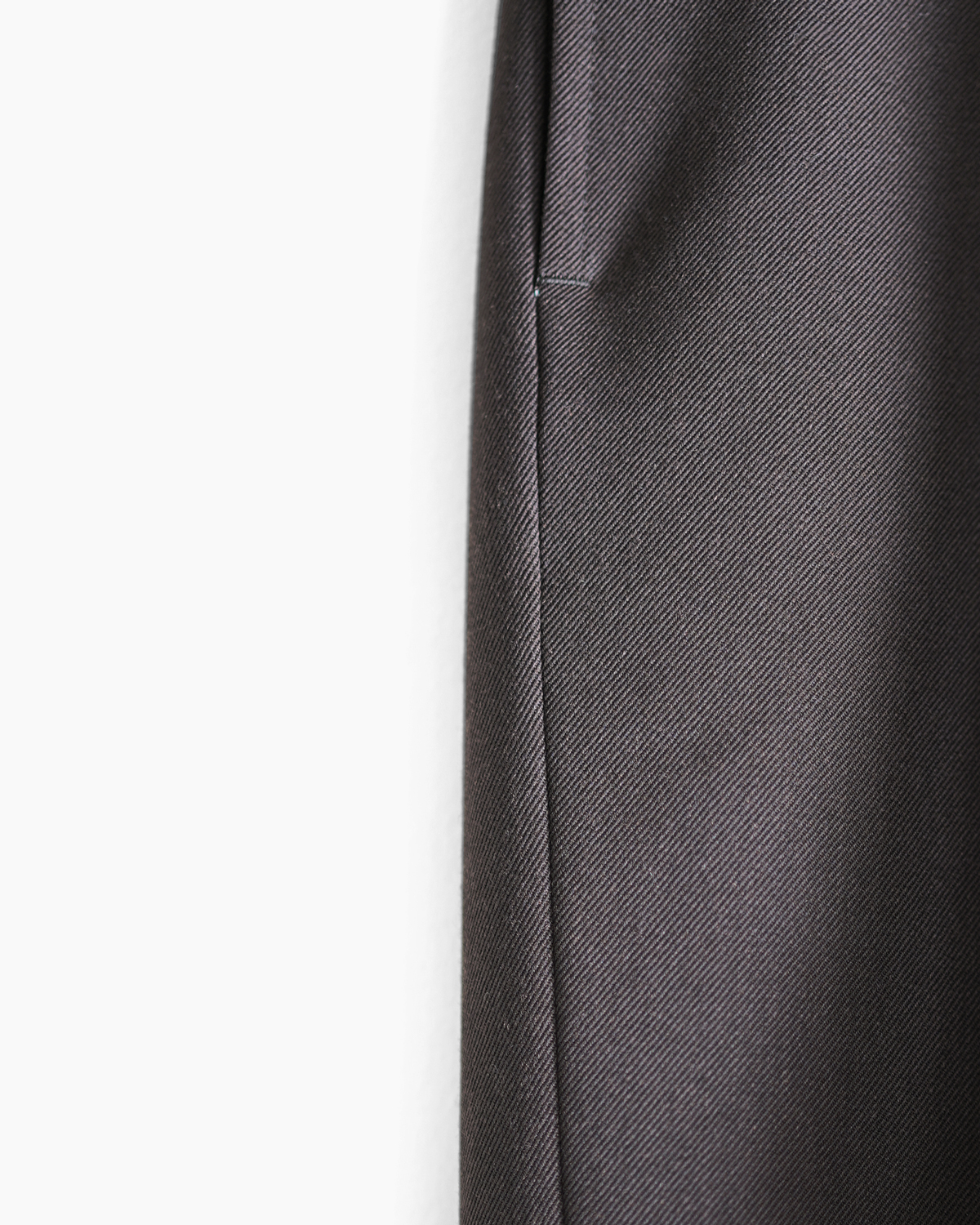 WOOL GABARDINE｜WIDE - Dark Brown｜NEAT