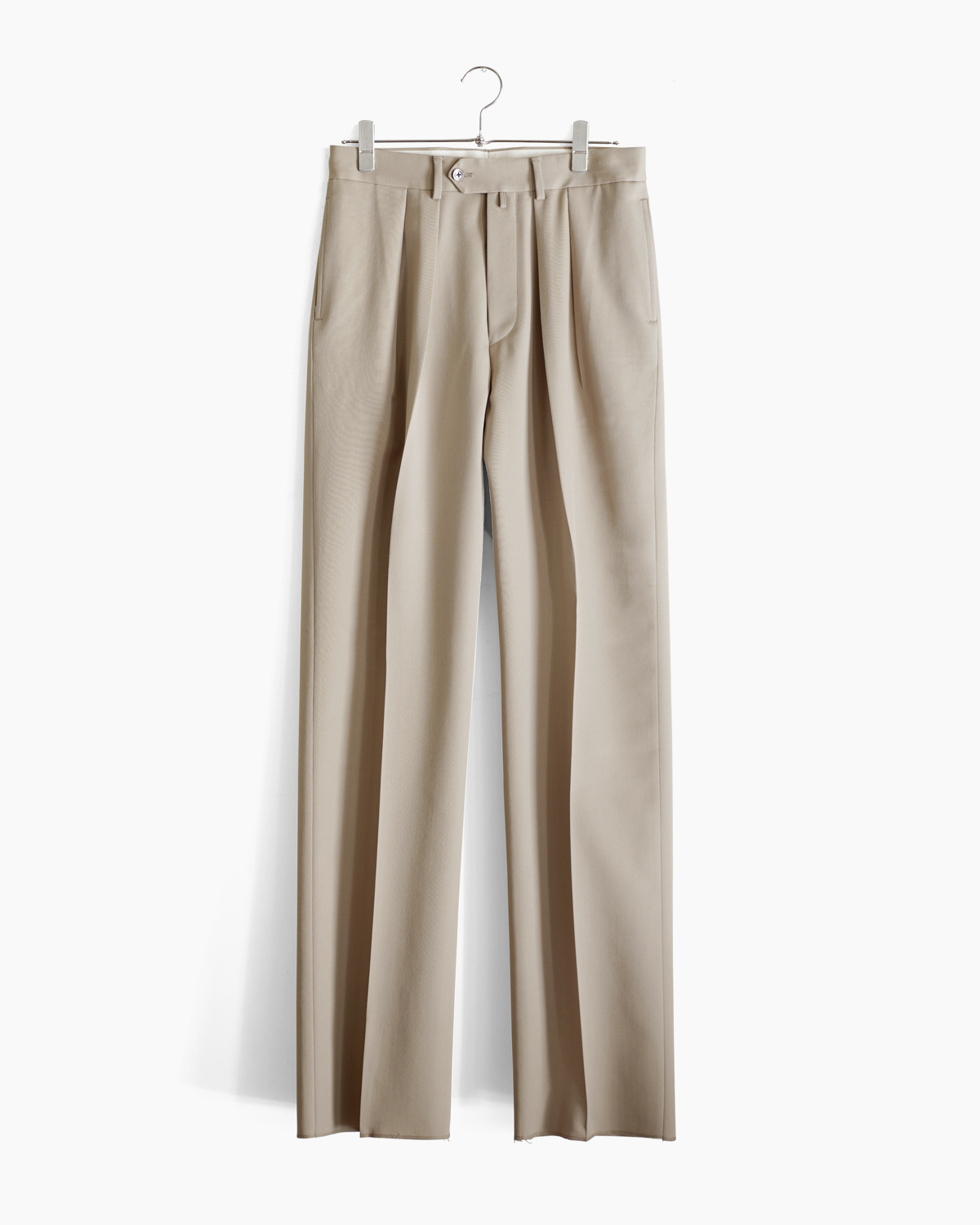 WOOL GABARDINE｜WIDE - Beige｜NEAT