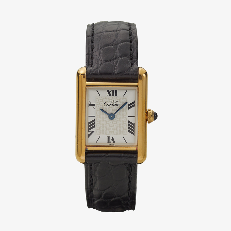 Cartier｜must de Cartier TANK SM｜Six Point Roman Dial｜White – 90’s｜Cartier (Vintage Watch)