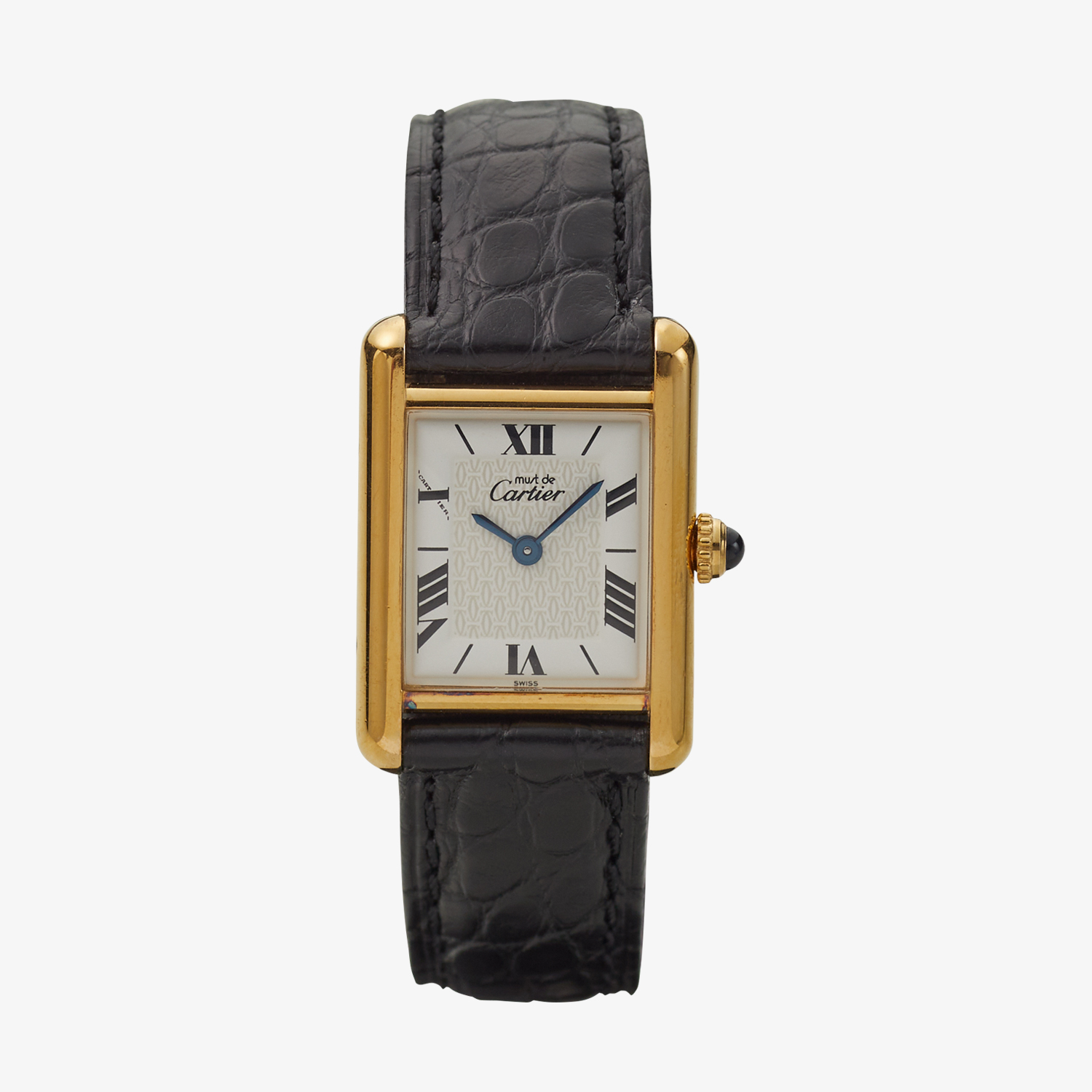 Cartier｜must de Cartier TANK SM｜Six Point Roman Dial｜White - 90's｜Cartier (Vintage Watch)