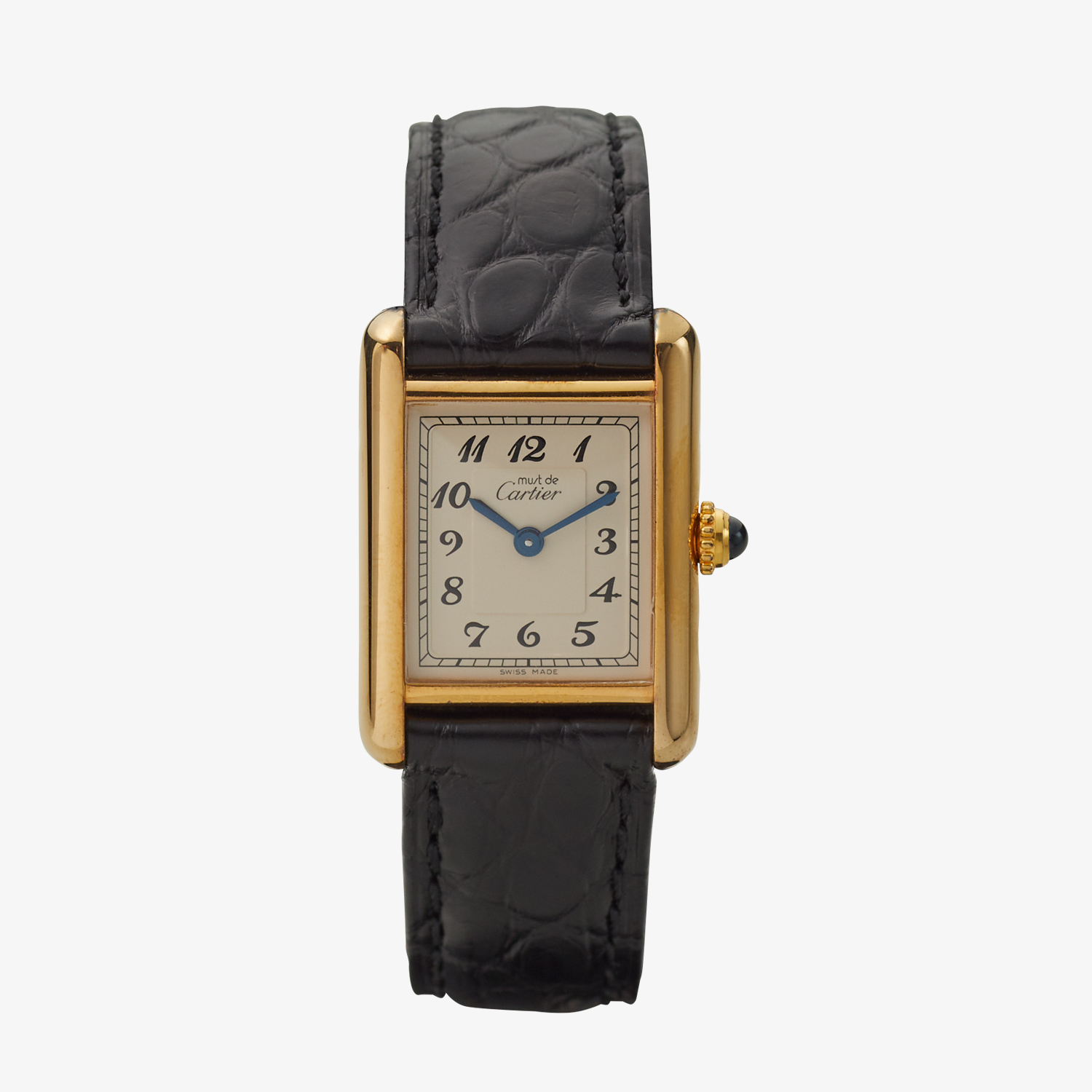 SOLD OUT｜Cartier｜must de Cartier TANK SM｜Aribic Dial｜White - 90's｜Cartier (Vintage Watch)