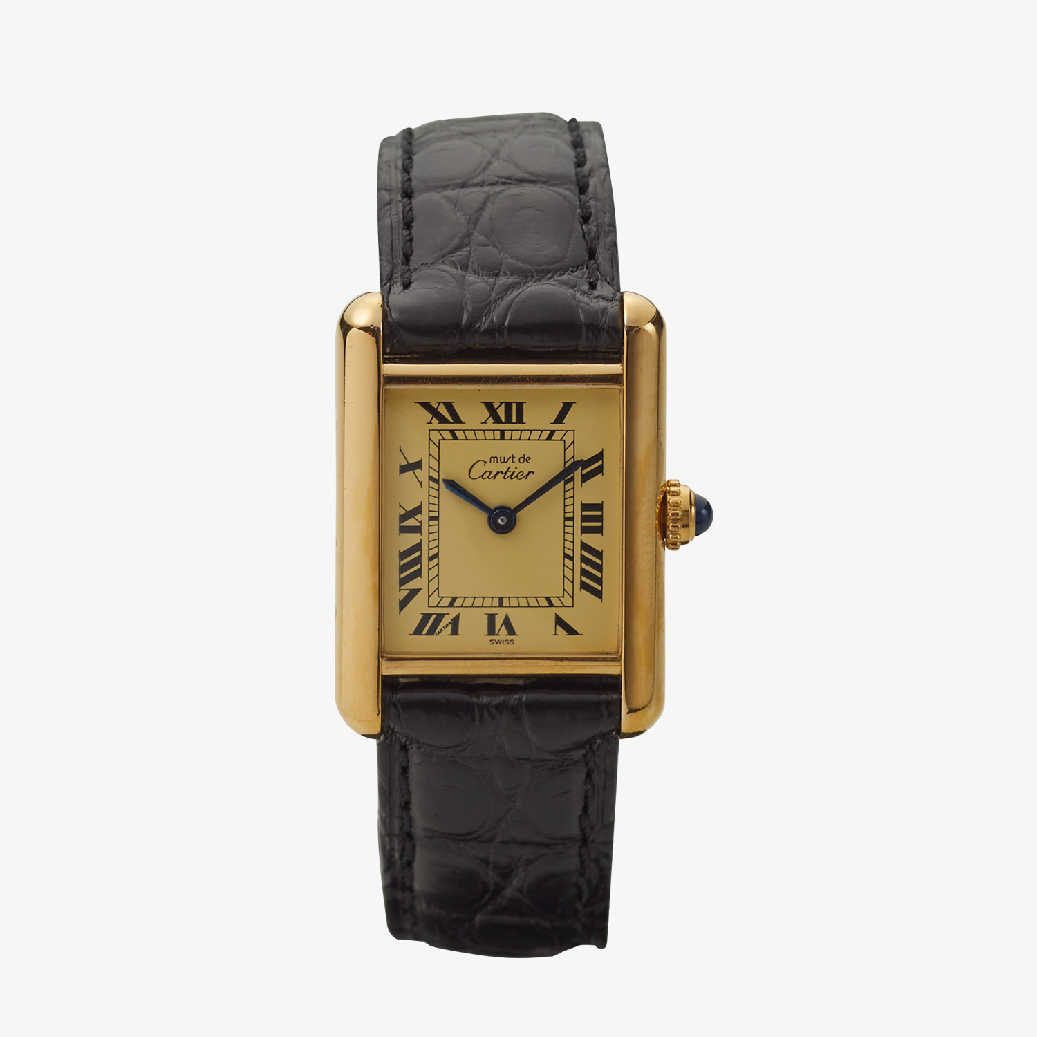SOLD OUT｜Cartier｜must de Cartier TANK SM｜Ivory Roman - 90's｜Cartier (Vintage Watch)