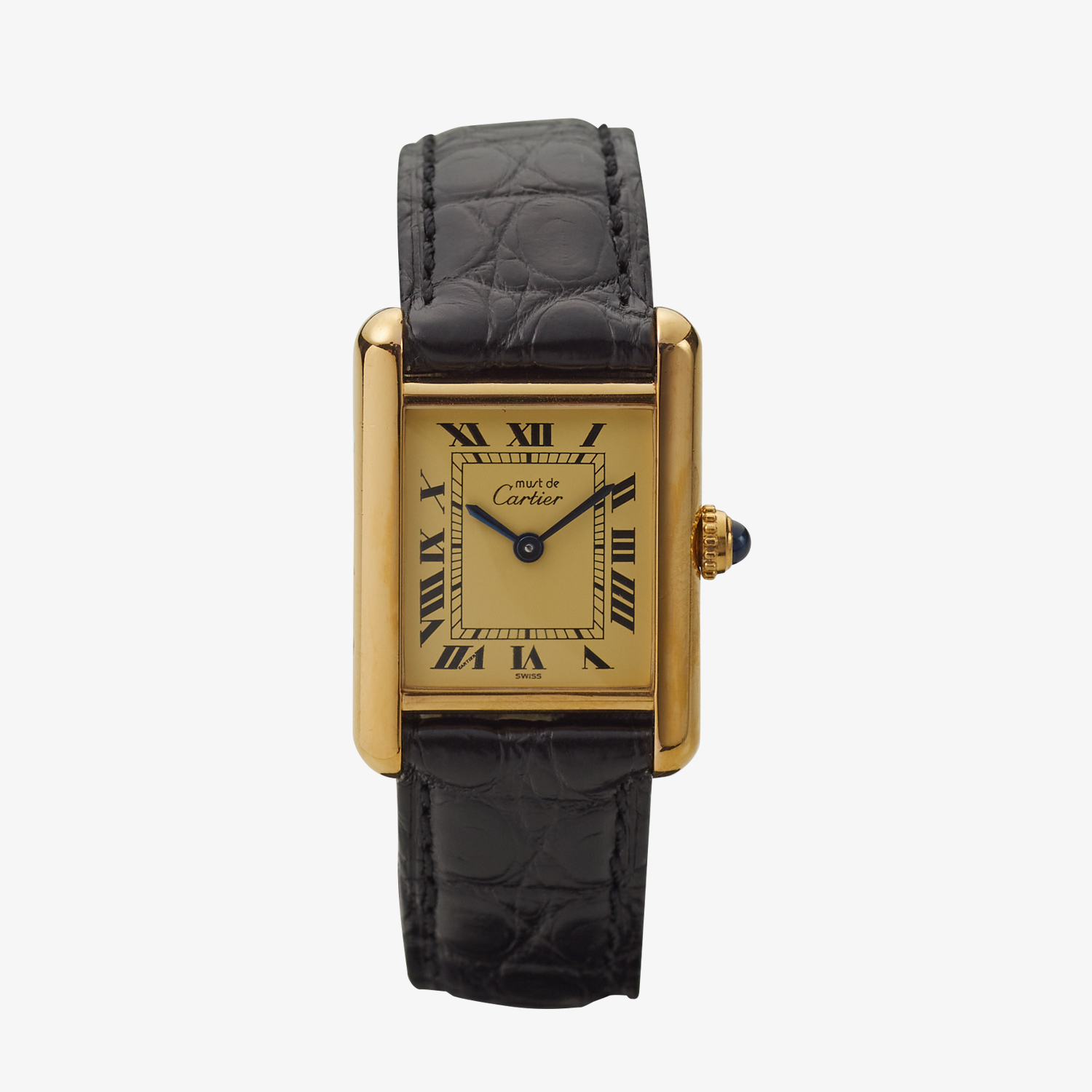 Cartier｜must de Cartier TANK SM｜Ivory Roman - 90's｜Cartier (Vintage Watch)