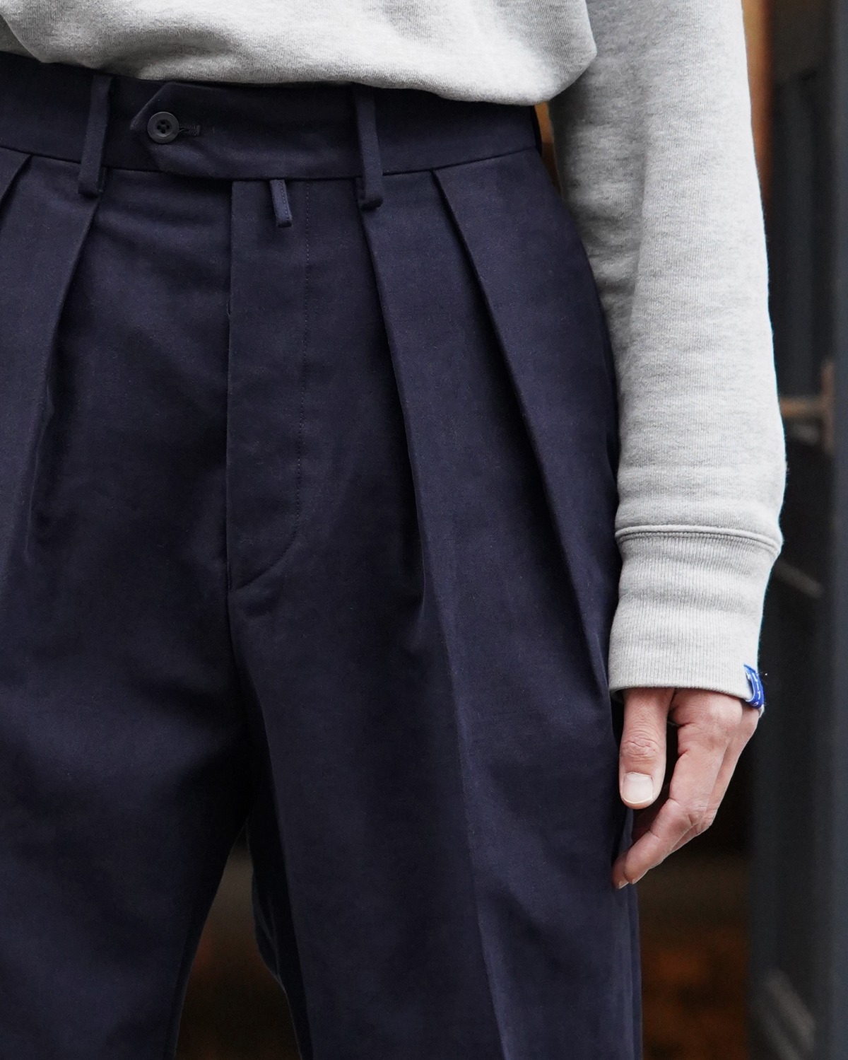 NEAT｜｜COTTON CASHMERE MOLESKIN｜STANDARD - Navy｜PRODUCT｜Continuer  Inc.｜メガネ・サングラス｜Select Shop