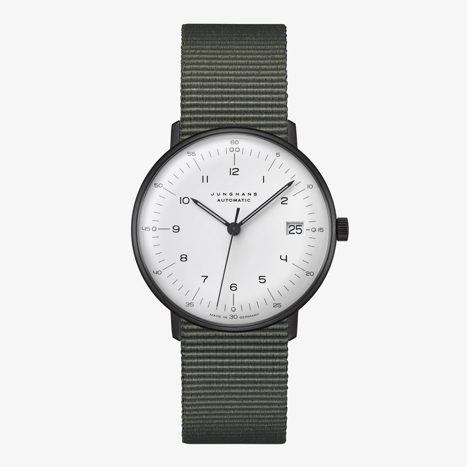 JUNGHANS｜max bill Automatic｜Arabic numerals index｜Date｜White 