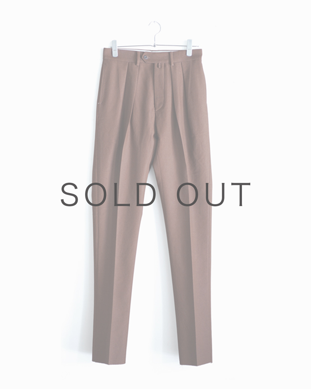 BUFFALO CLOTH PIGMENT PRINT｜TAPERED – Brown｜NEAT