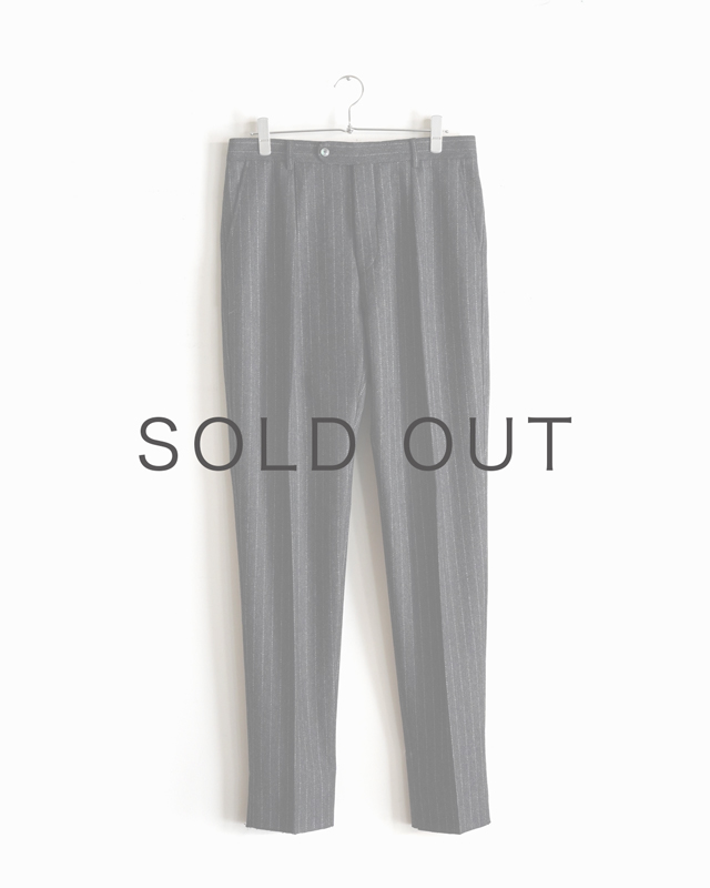 LOVAT TWEED CHALK STRIPE ｜ONE TACK – CHARCOAL｜NEAT