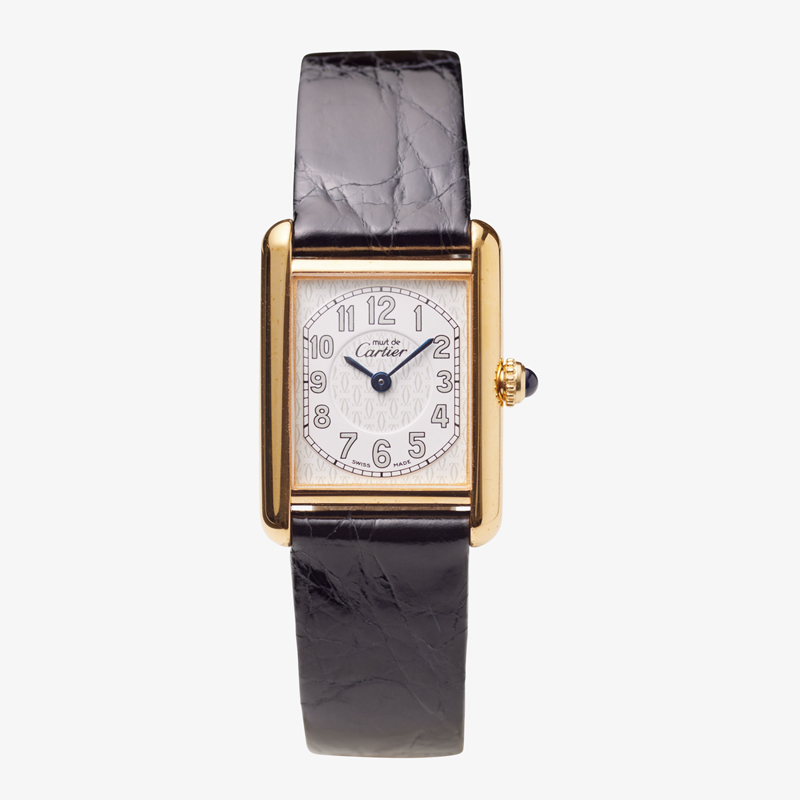 SOLD OUT｜Cartier｜must de Cartier TANK MM｜Ellipse Arabic Dial｜White – 90’s｜Cartier (Vintage Watch)
