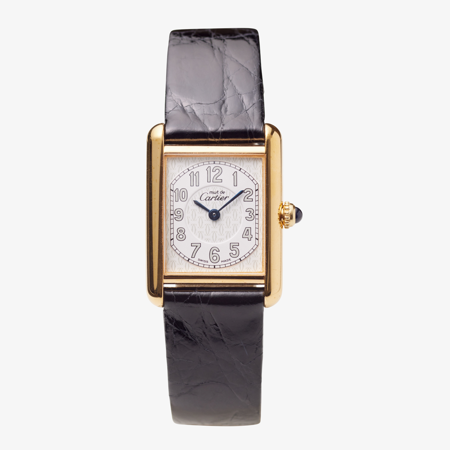 Cartier｜must de Cartier TANK MM｜Ellipse Arabic Dial｜White - 90's｜Cartier (Vintage Watch)