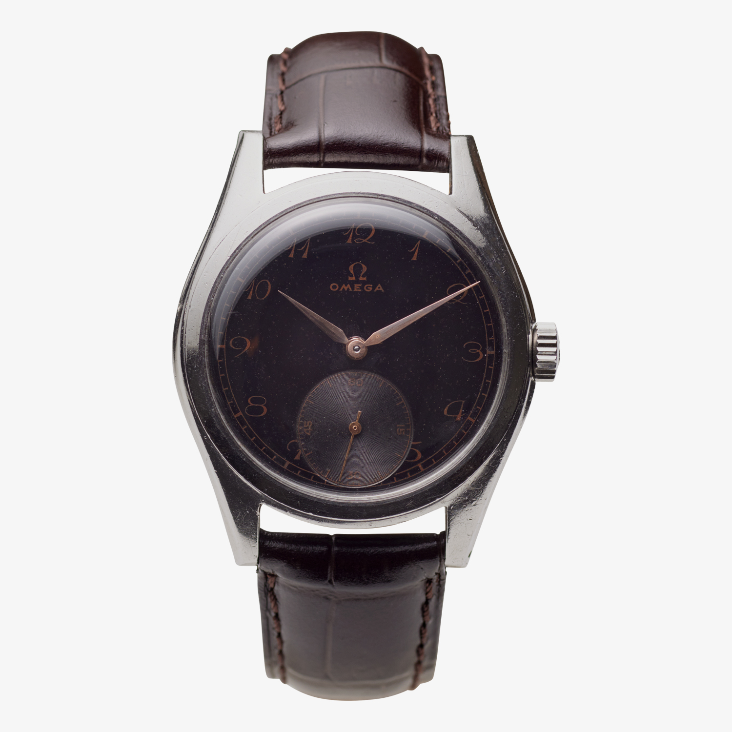OMEGA｜Black Dial - Copper Index｜Small Second｜SS - 40's｜OMEGA (Vintage Watch)