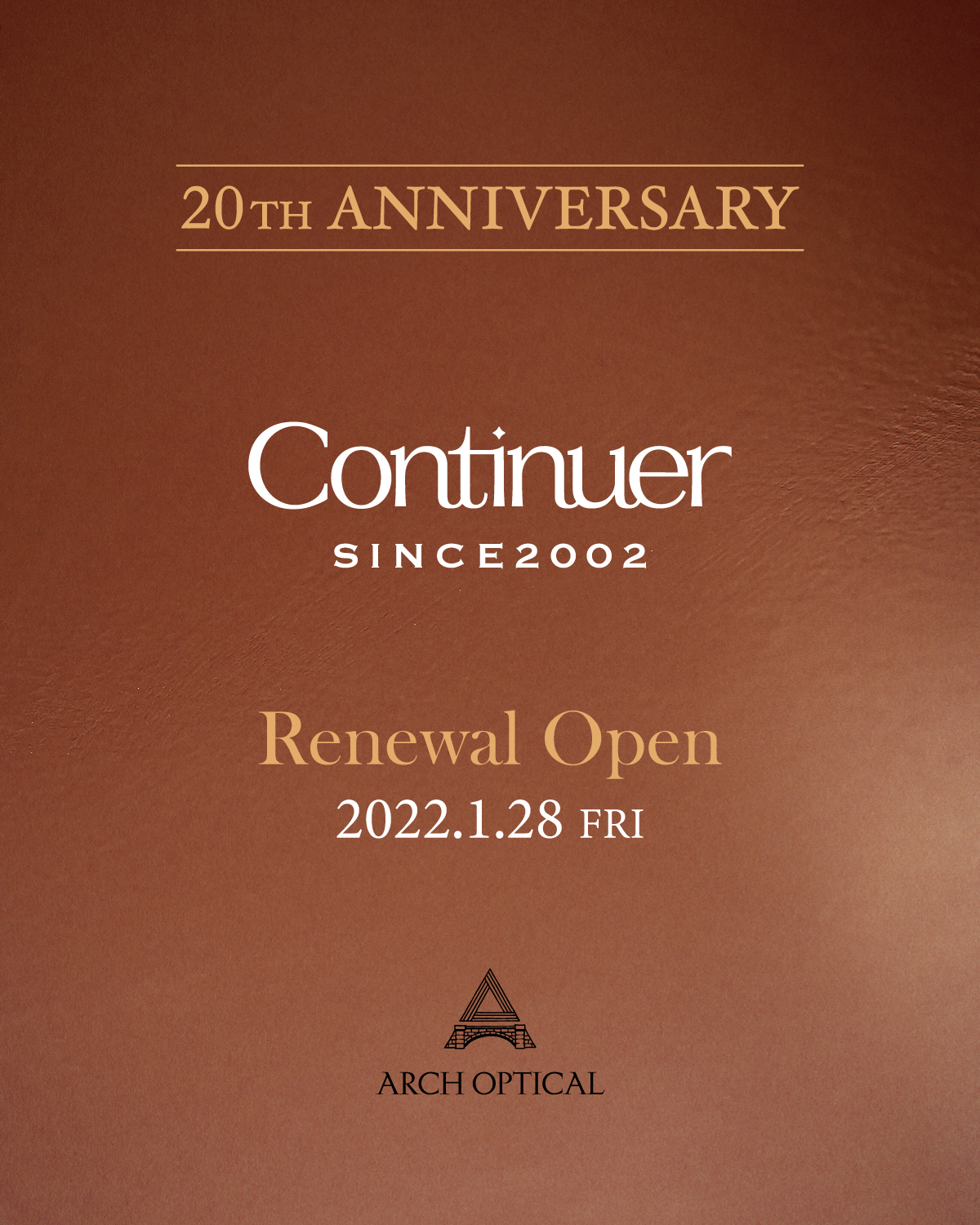 Continuer｜Ebisu – RENEWAL OPEN