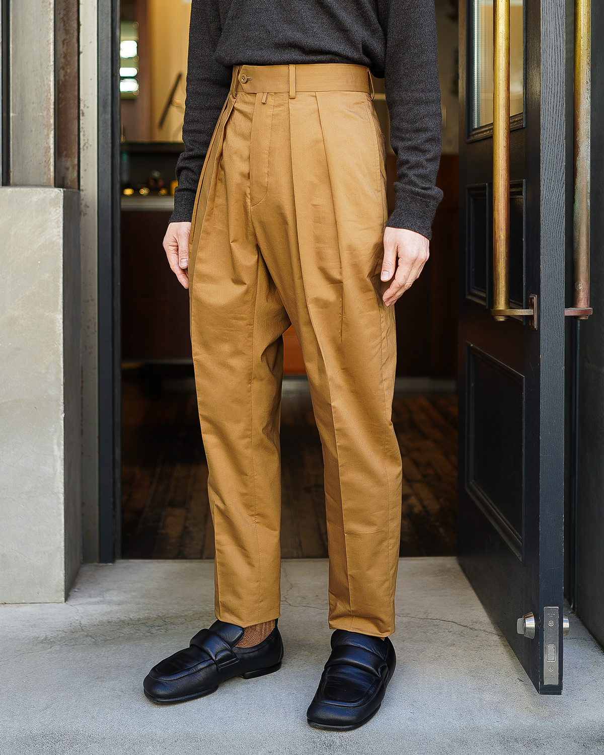 冬バーゲン☆】 スラックス NEAT giza moleskin slacks 46 スラックス