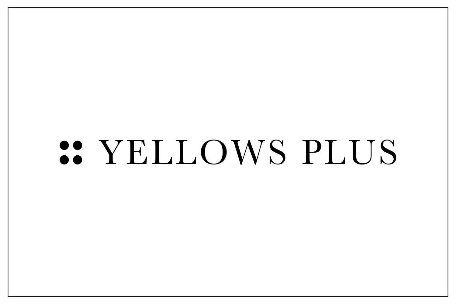 YELLOWS PLUS｜価格改定のお知らせ