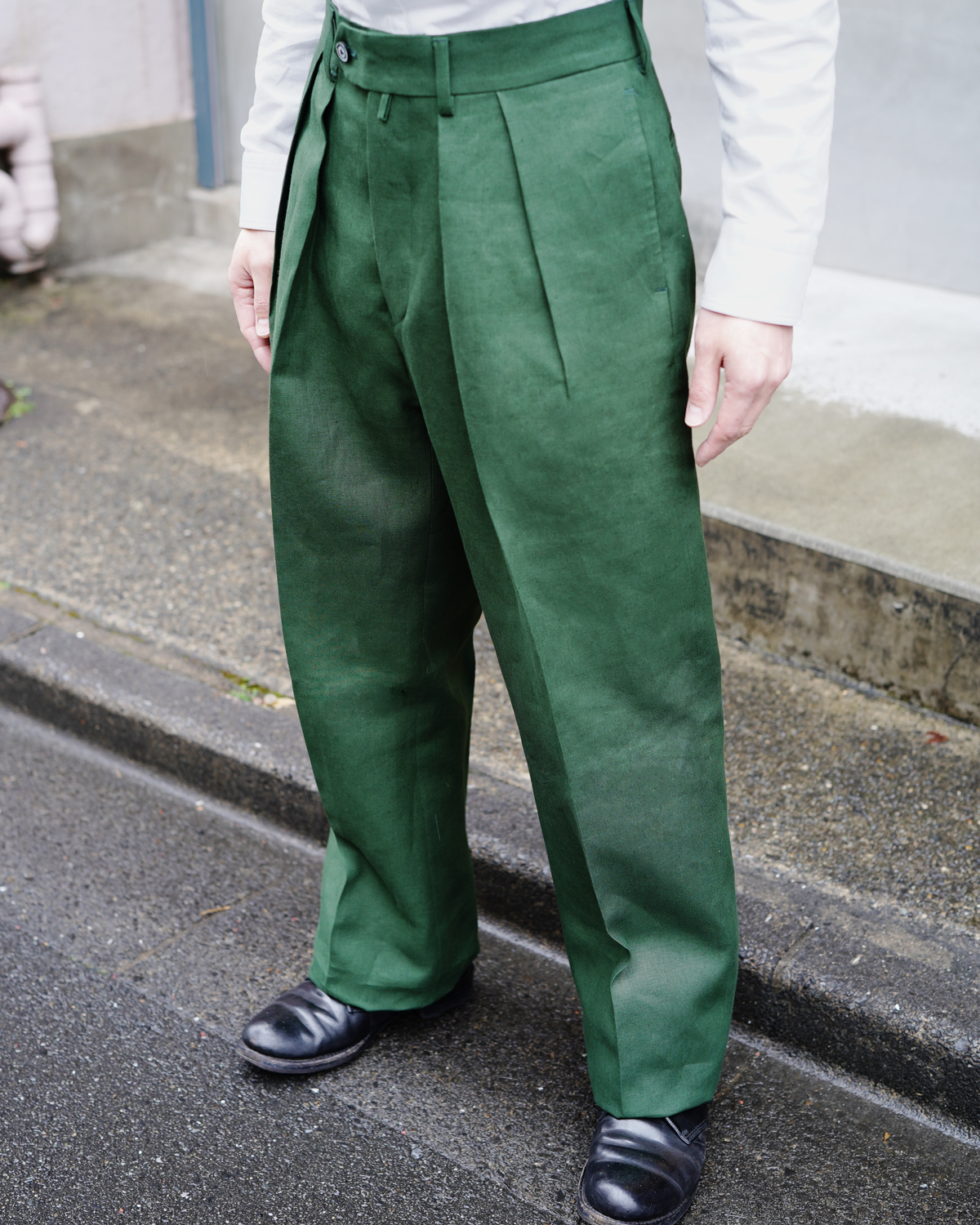 SPENCE BRYSON LINEN｜WIDE - Green｜NEAT