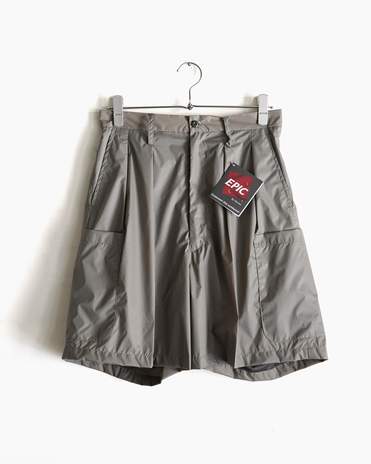 NEAT｜EPIC PACKABLE｜CARGO SHORTS - Olive｜PRODUCT｜Continuer Inc 