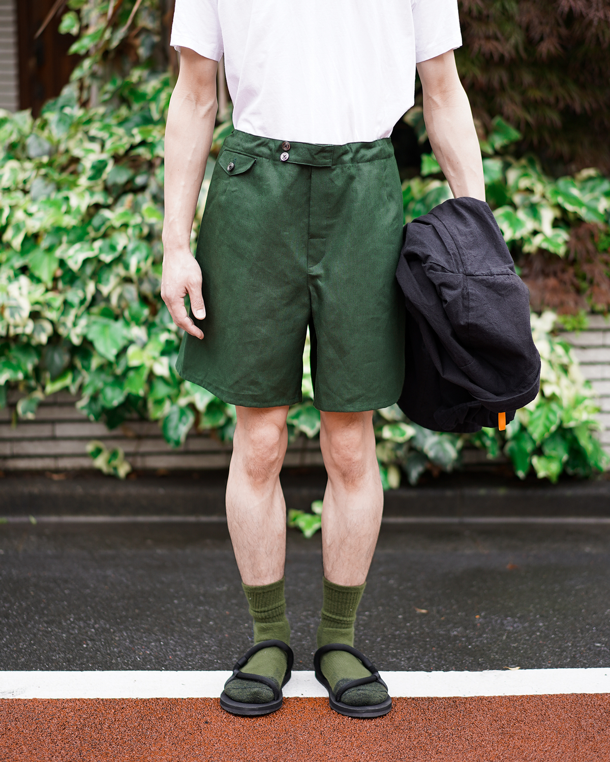 NEAT｜SPENCE BRYSON LINEN｜CLASSIC SWIM SHORTS - Green｜PRODUCT