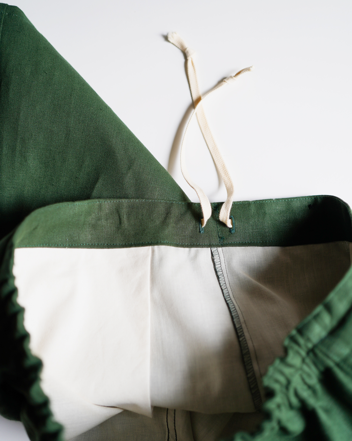 SPENCE BRYSON LINEN｜CLASSIC SWIM SHORTS - Green｜NEAT