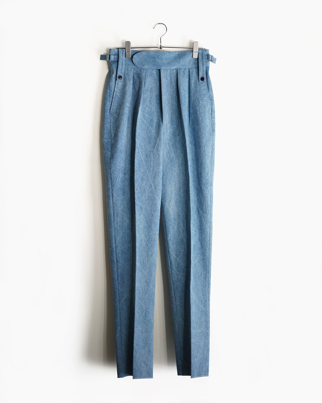 BLEACH WASH DENIM – BELTLESS – Blue｜NEAT