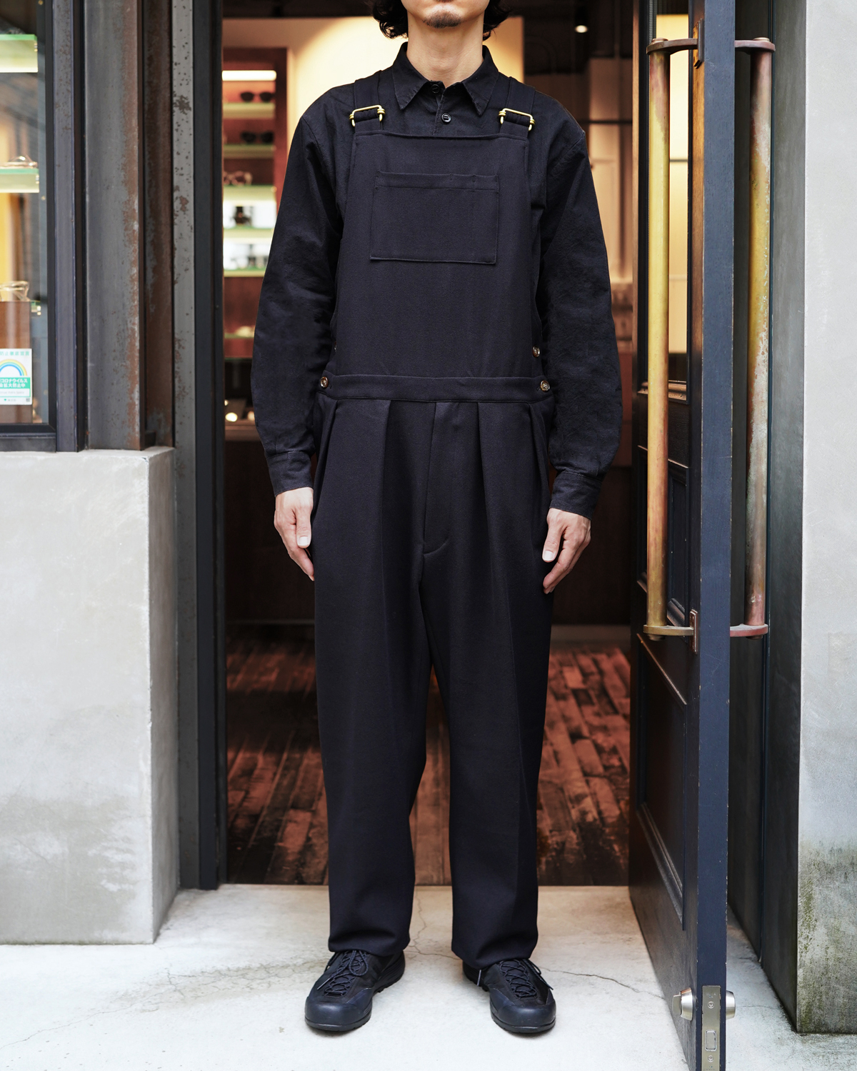 FAKE FLANO｜OVERALL - Black｜NEAT