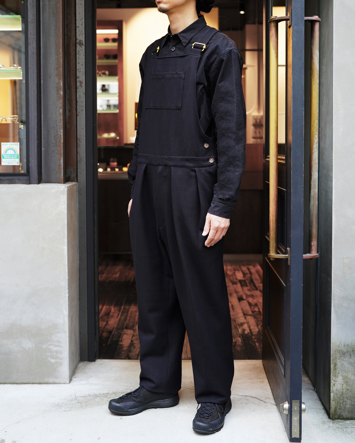 FAKE FLANO｜OVERALL - Black｜NEAT