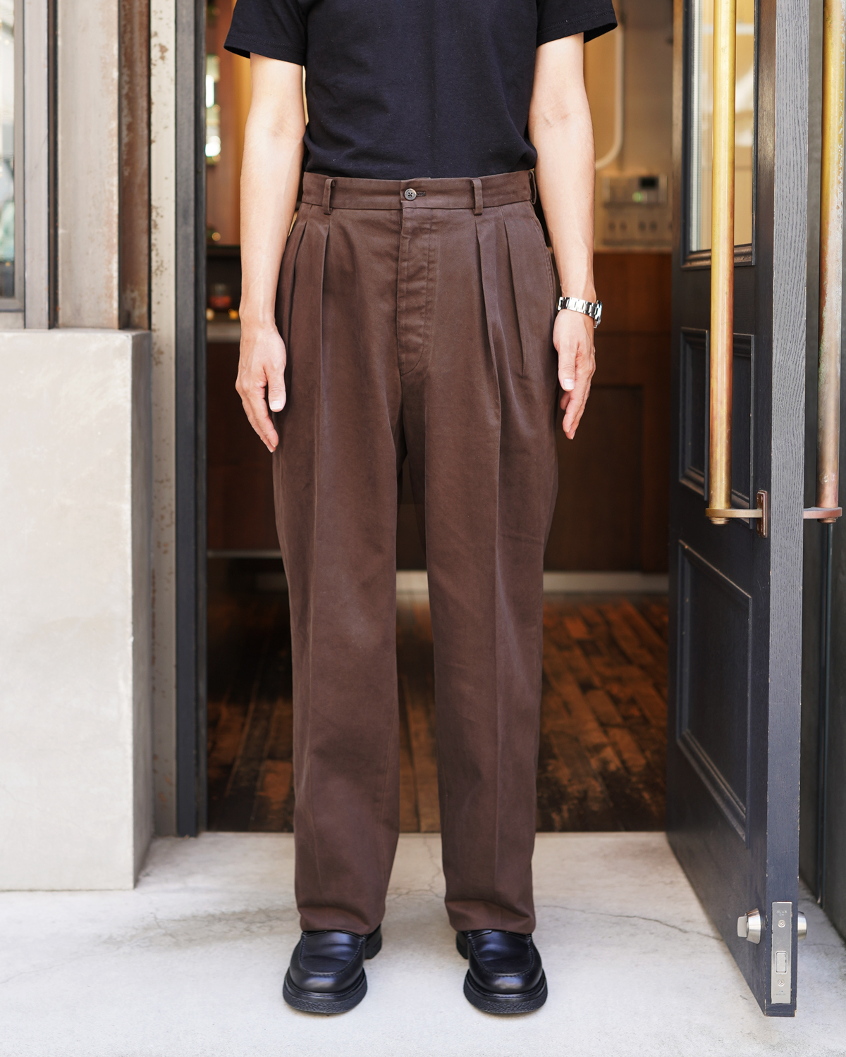 DRILL TWILL｜NEAT Chino - Brown｜NEAT