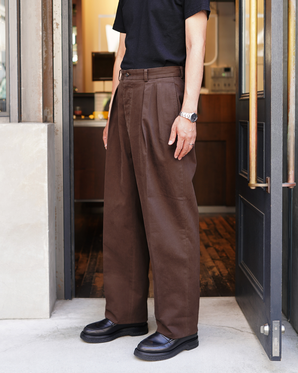 DRILL TWILL｜NEAT Chino - Brown｜NEAT