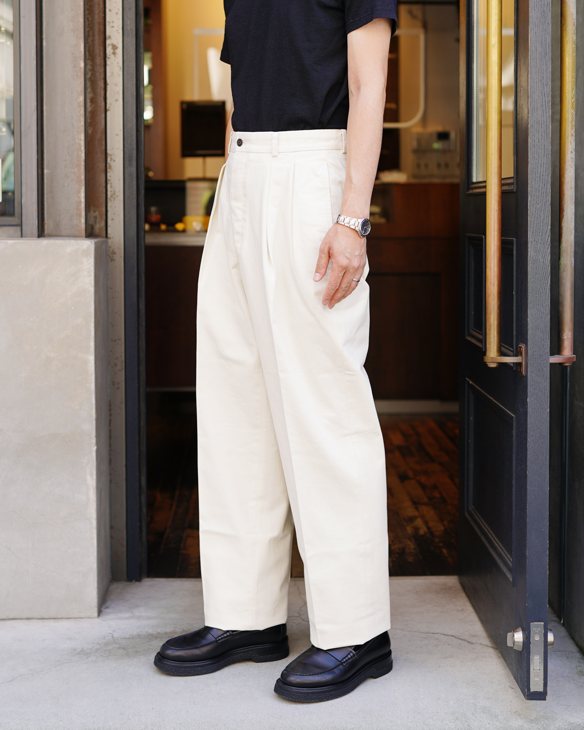 DRILL TWILL｜NEAT Chino - Ivory｜NEAT