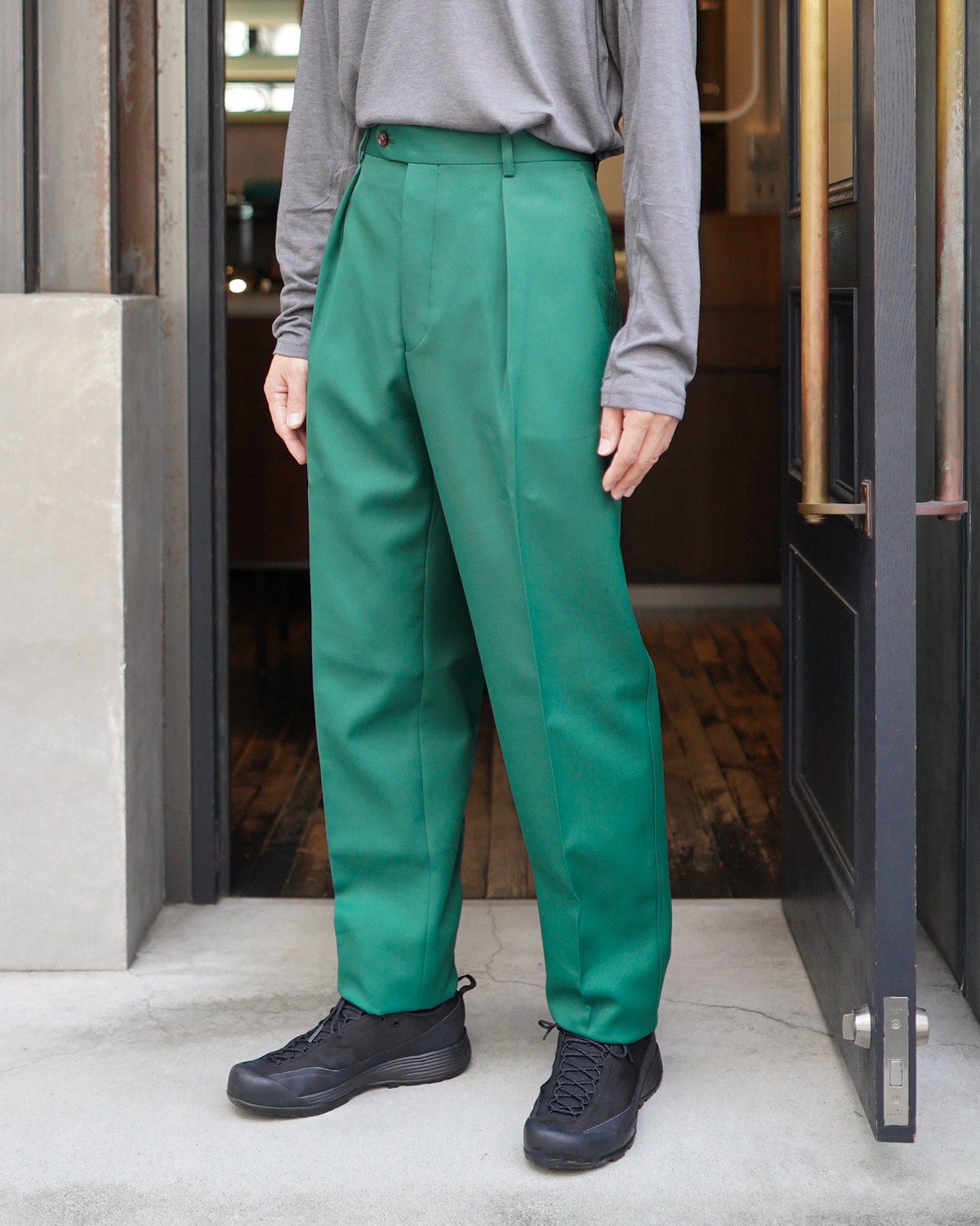 NEAT｜T/C BRUSHED LINING｜ONE TUCK - Green｜PRODUCT｜Continuer  Inc.｜メガネ・サングラス｜Select Shop