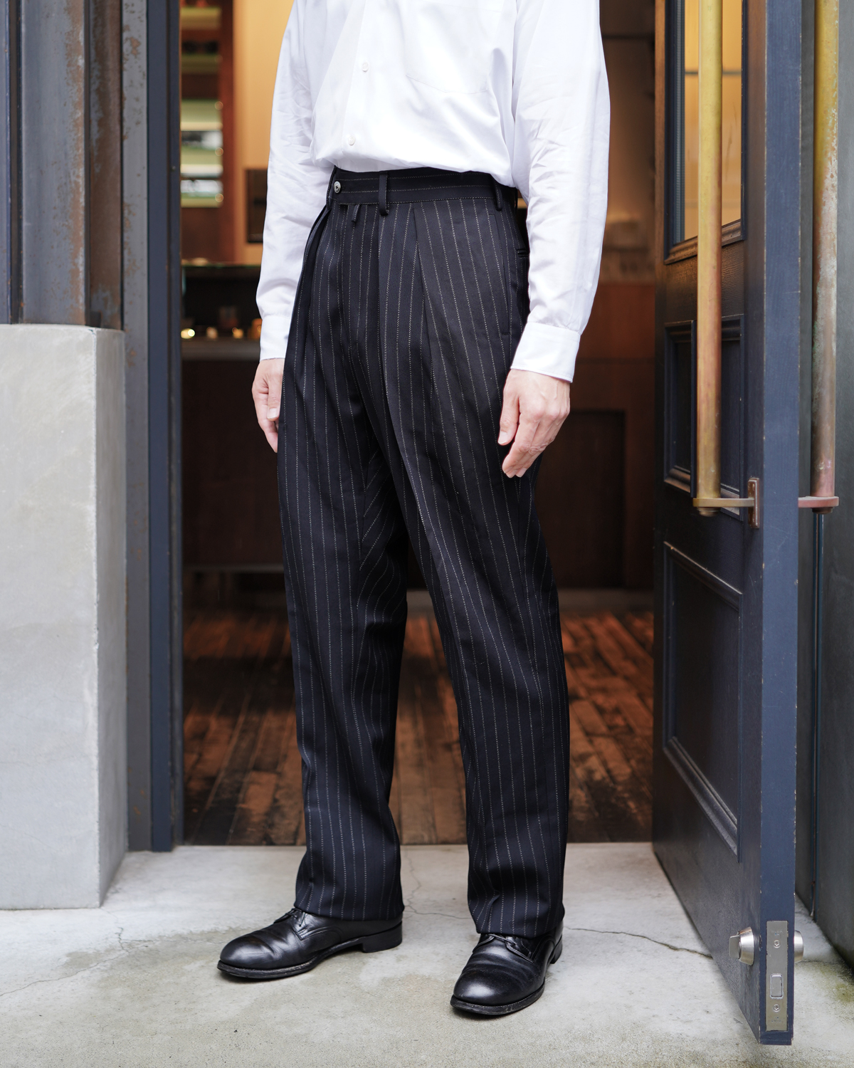 DOUBLE CHALK STRIPE｜STANDARD - Black｜NEAT