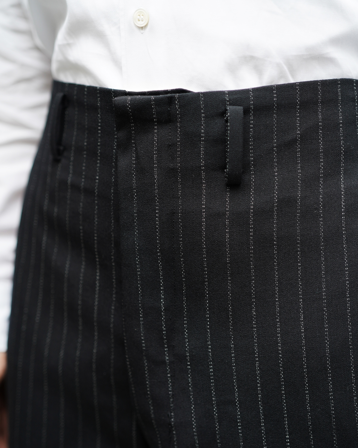 DOUBLE CHALK STRIPE｜TONI - Black｜NEAT