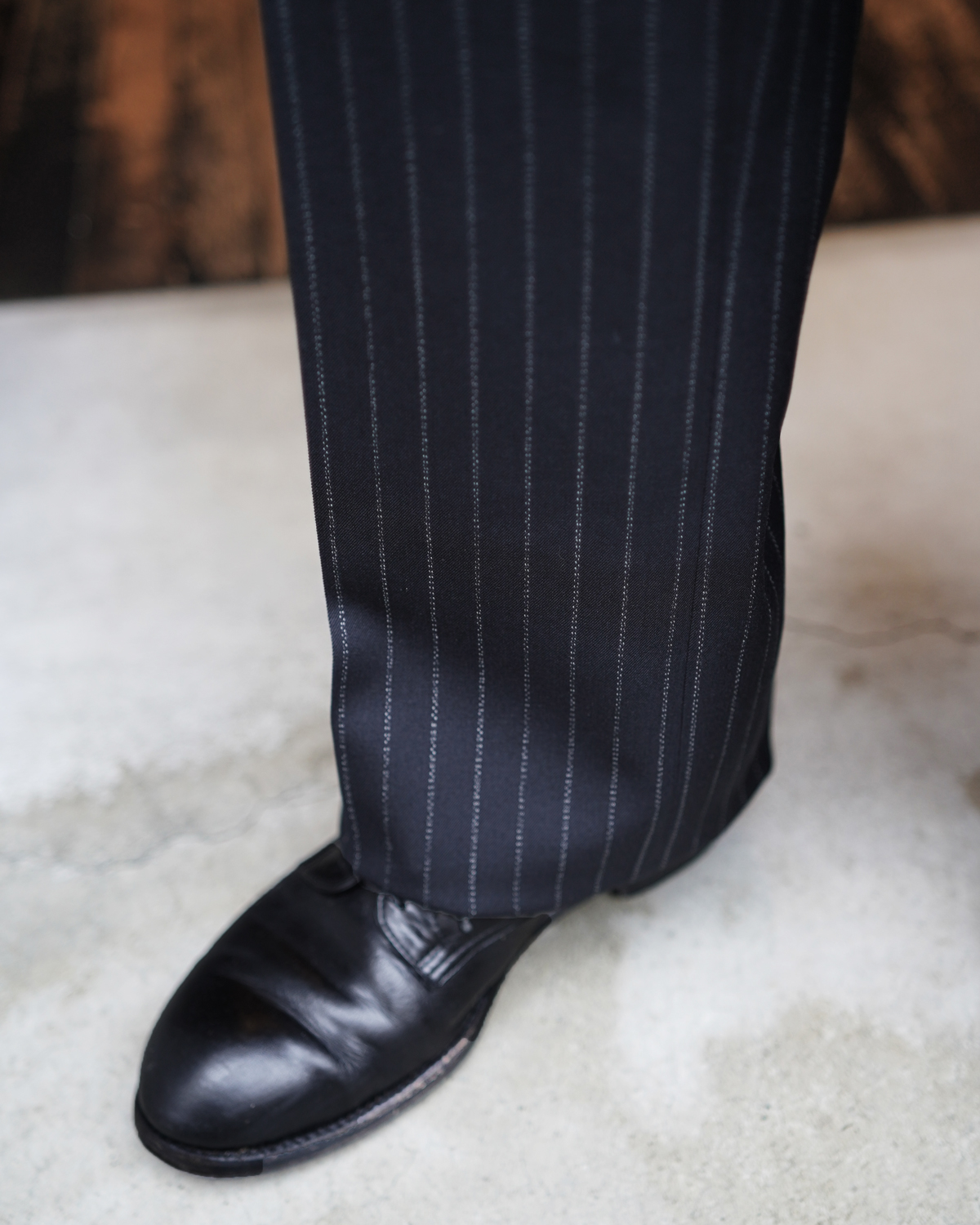 DOUBLE CHALK STRIPE｜WIDE - Black｜NEAT