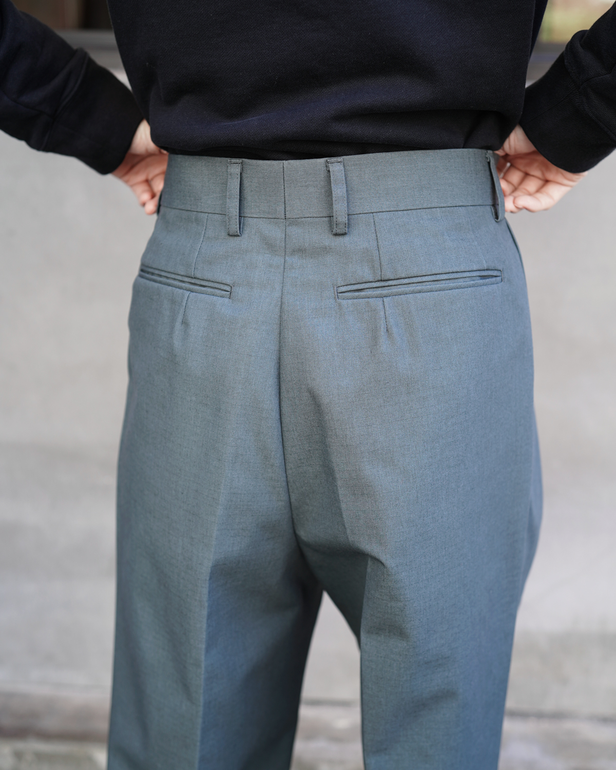 90’s US AIRFORCE C/N RIPSTOP DEADSTOCK｜WIDE TYPE Ⅰ - Blue Gray｜NEAT