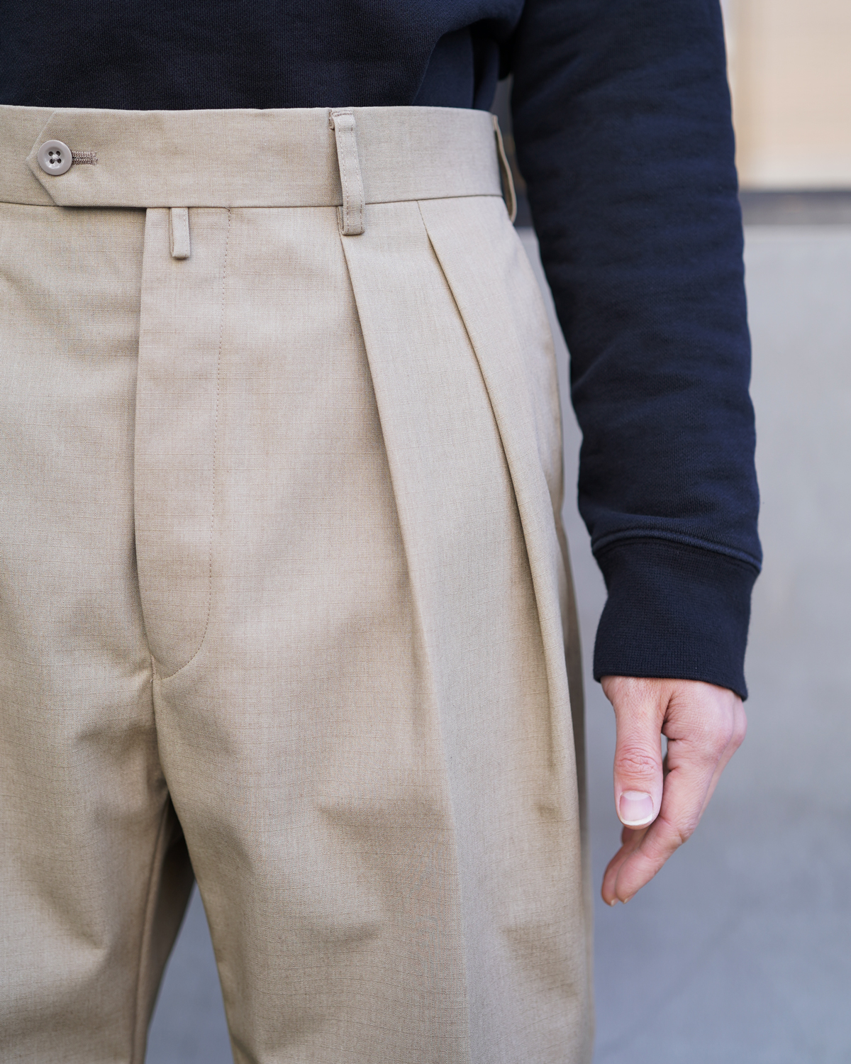 90’s US AIRFORCE C/N RIPSTOP DEADSTOCK｜WIDE TYPE Ⅰ - Khaki｜NEAT