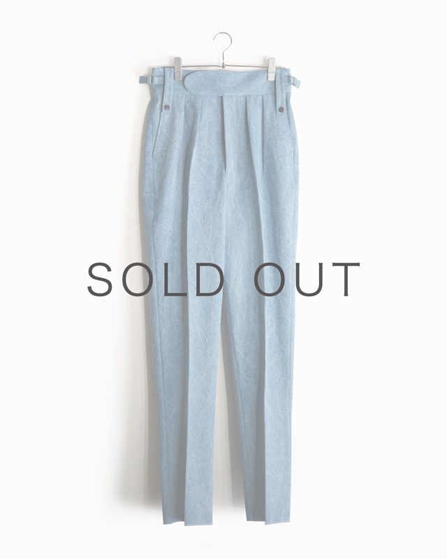 BLEACH WASH DENIM – BELTLESS – Blue｜NEAT
