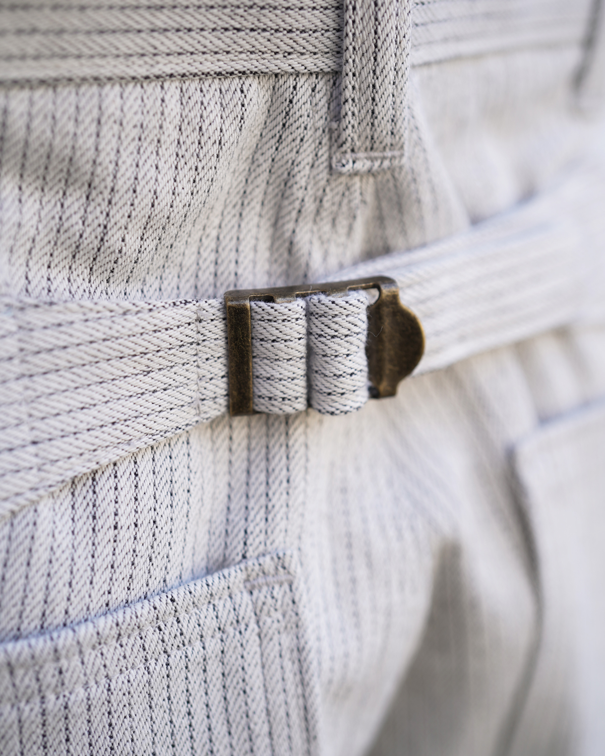 STRIPE DENIM｜PAINTER - WHITE｜NEAT